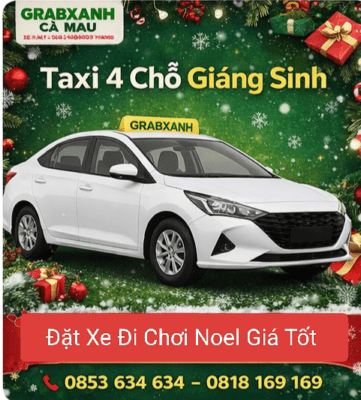 Taxi 4 chỗ Noel Cà Mau