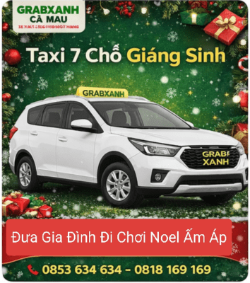 Taxi 7 chỗ Noel Cà Mau