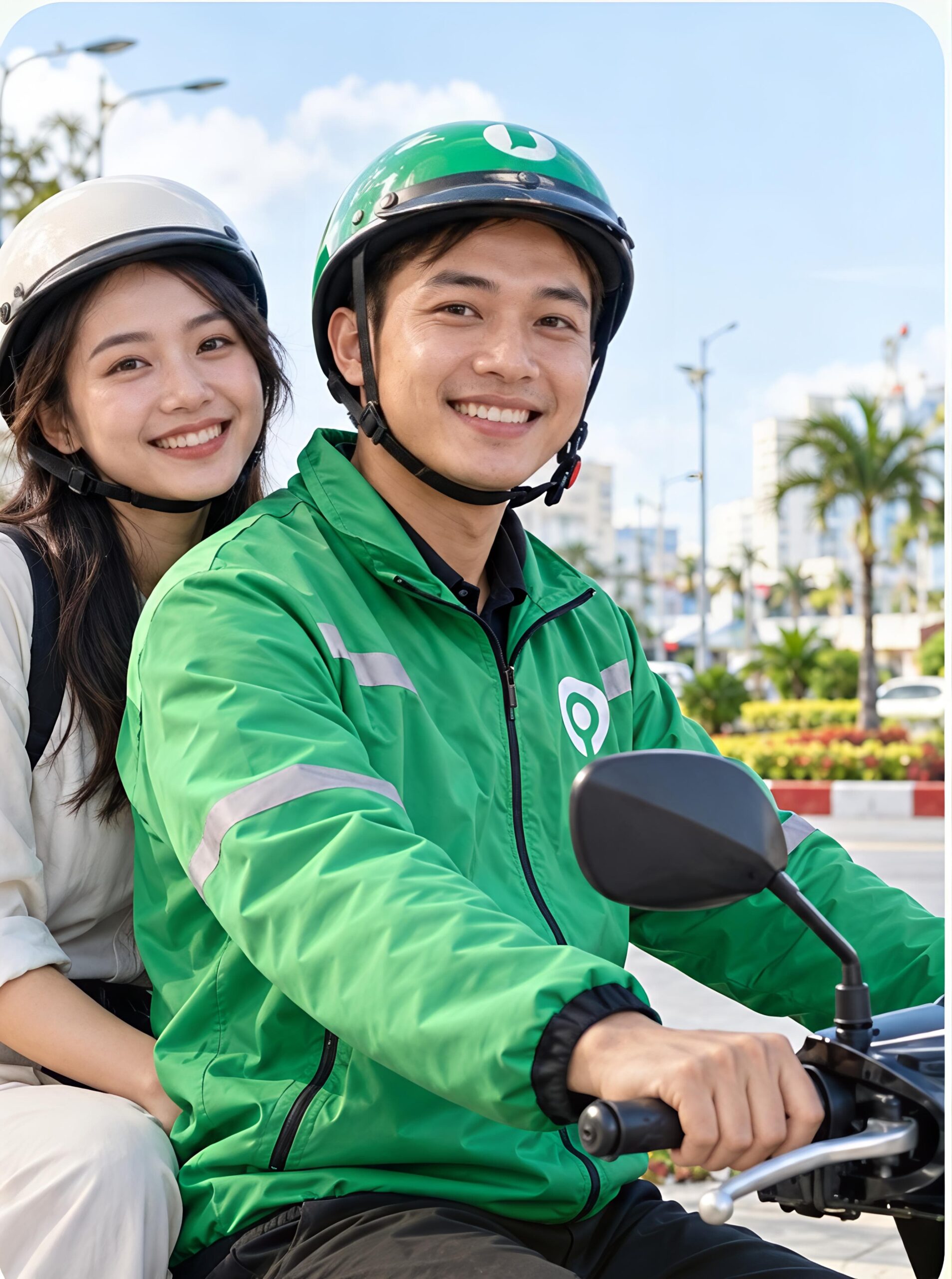 Xe ôm công nghệ Cà Mau chở khách tận nơi